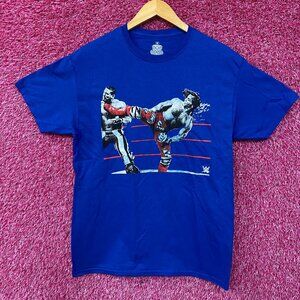 WWE Shawn Michaels The Heartbreak Kid HBK Sweet Chin Music Kick T-Shirt Medium